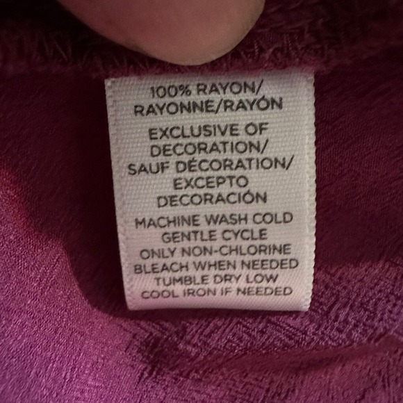 LOFT Top Women Large Crochet Accents V-Neck Peplum Relaxed Casual Boho - Picture 10 of 11